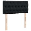 VidaXL Cadre de lit ottoman avec matelas noir 180x200cm velours