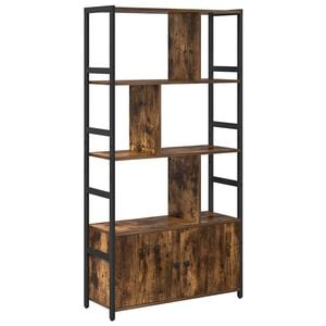 vidaXL &Eacute;tag&egrave;re 80 x 30 x 155,5 cm Bois d'ing&eacute;nierie Ch&ecirc;ne fum&eacute;