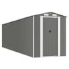 vidaXL Abri de jardin Gris clair 192x772x223 cm M&eacute;tal galvanis&eacute;