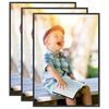 vidaXL Collage de cadres photo 3 pcs de table Noir 18x24 cm MDF