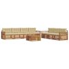 vidaXL Ensemble de canap&eacute;s d'ext&eacute;rieur 8 pcs Naturel et Beige