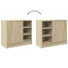 vidaXL Armoire d'évier chêne sonoma 63x29x55 cm bois d'ingénierie