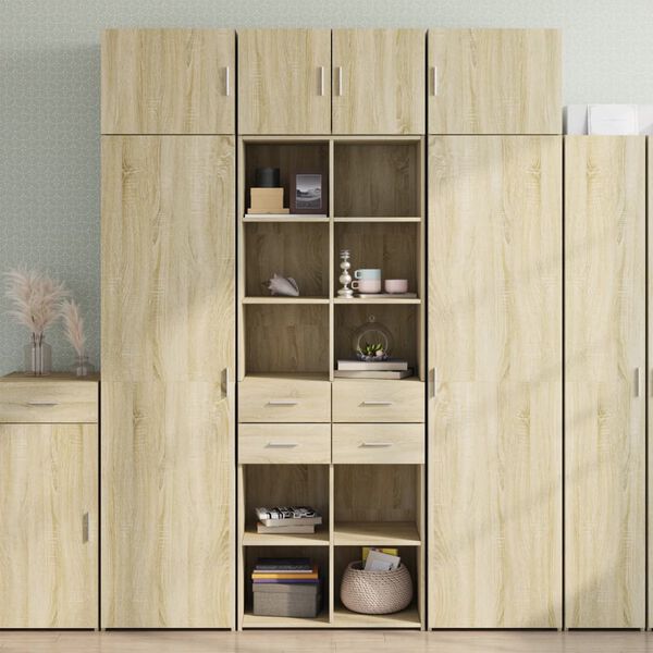 vidaXL Armoire de rangement ch&ecirc;ne sonoma 70x42,5x225 cm