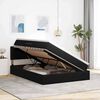 vidaXL Lit de Rangement avec matelas Noir 140 x 190 cm Velours