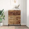 vidaXL Buffet Bois ancien 69,5 x 34 x 90 cm Bois d'ing&eacute;nierie et fer