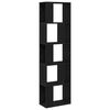 vidaXL Biblioth&egrave;que 5.0 niveaux 45 x 23,5 x 162,5 cm Ch&ecirc;ne noir