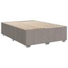vidaXL Sommier &agrave; lattes de lit avec matelas Taupe 140x190 cm Tissu