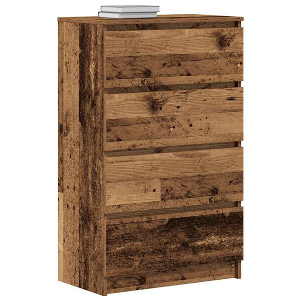 vidaXL Buffet vieux bois 60x35x98,5 cm bois d'ing&eacute;nierie