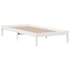vidaXL Lit biblioth&egrave;que sans matelas blanc 90x190cm bois de pin massif