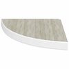 vidaXL &Eacute;tag&egrave;re d'angle murale Ch&ecirc;ne et blanc 35x35x3,8 cm MDF