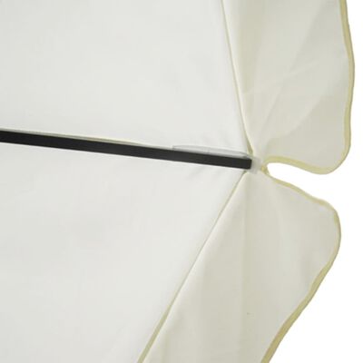 vidaXL Parasol Blanc Aluminium 500 cm