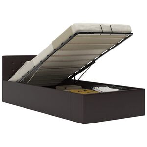 vidaXL Cadre de lit &agrave; rangement hydraulique sans matelas 100x200 cm