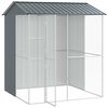 vidaXL Cage pour oiseaux Anthracite 215 x 210 x 247 cm Acier galvanisé