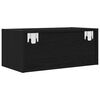 vidaXL Meubles TV 2 pcs ch&ecirc;ne noir 60x31x25,5 cm bois d'ing&eacute;nierie