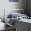 vidaXL T&ecirc;te de lit m&eacute;tal blanc 75 cm