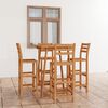 vidaXL Ensemble de bar d'extérieur 5 pcs Bois d'acacia massif
