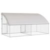 vidaXL Kennel pour Chiens 2 pcs Argent&eacute; 4 x 2 x 2 m Acier galvanis&eacute;