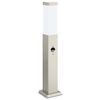vidaXL Borne lumineuse avec d&eacute;tecteur 50 cm en acier inoxydable IP44