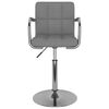 vidaXL Tabouret de bar Gris clair Tissu