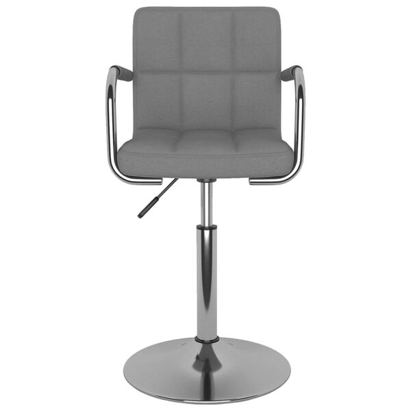 vidaXL Tabouret de bar Gris clair Tissu