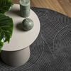 vidaXL Tapis IZA poils courts style scandinave anthracite &Oslash; 200 cm