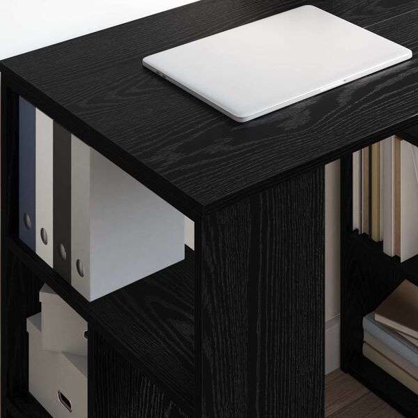 vidaXL Bureau Chêne noir 90 x 50 x 75 cm Bois d'ingénierie