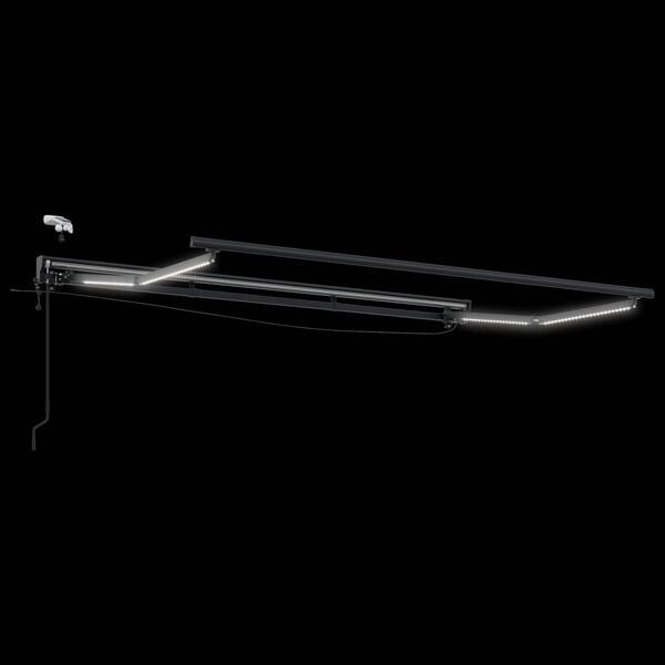 vidaXL Auvent r&eacute;tractable &eacute;lectrique Noir 3 x 2,5 m