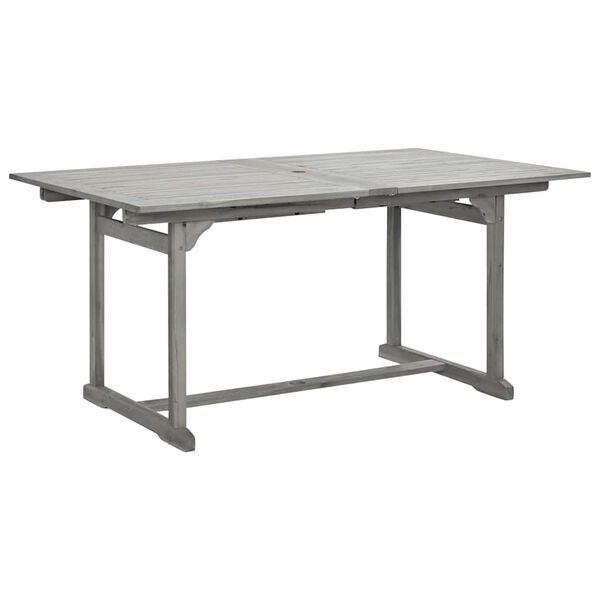vidaXL Table &agrave; d&icirc;ner de jardin (160-240)x100x75cm Bois d'acacia massif