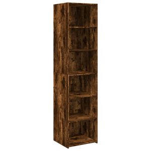 vidaXL Buffet haut ch&ecirc;ne fum&eacute; 45x41x185 cm bois d'ing&eacute;nierie