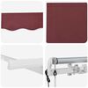 vidaXL Auvent R&eacute;tractable Bordeaux 300 x 200 cm tissu