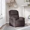 vidaXL Fauteuil inclinable Marron fonc&eacute; Tissu