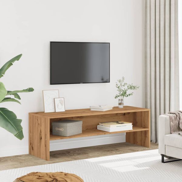 vidaXL Meuble TV chêne artisanal 120x40x40 cm bois d'ingénierie