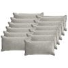 vidaXL Housse de coussin 12 pc HOUTEN Gris clair 40 x 80 cm
