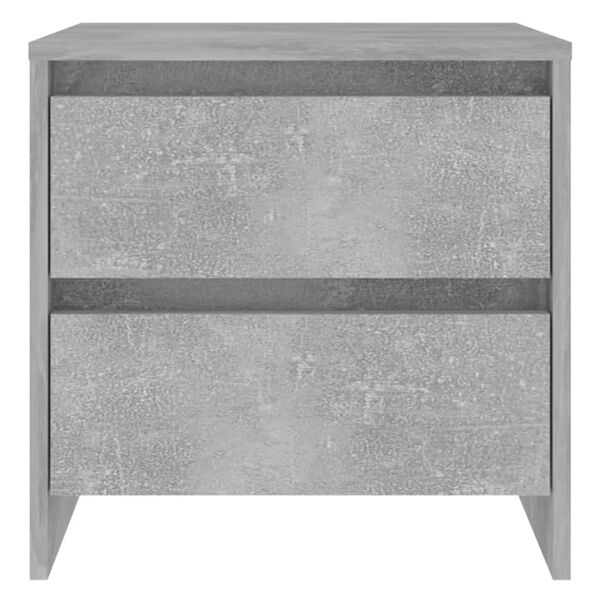 vidaXL Table de chevet gris béton 45x34,5x44,5 cm bois d’ingénierie
