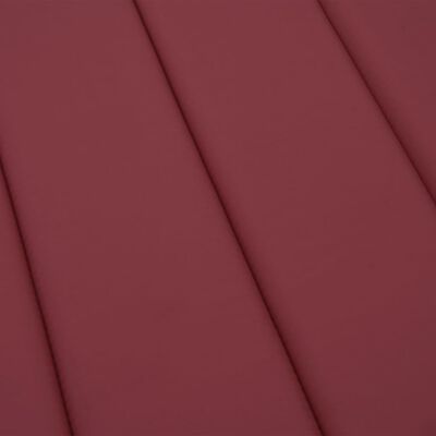 vidaXL Coussin de chaise longue rouge bordeaux 200x50x3cm tissu oxford