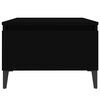 vidaXL Tables d'appoint 2 pcs Noir 50x46x35 cm Bois d'ing&eacute;nierie