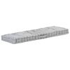 vidaXL Coussin de plancher de palette Coton 120x40x7 cm Gris