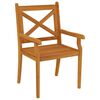 vidaXL Ensemble &agrave; manger de jardin 5 pcs Bois d'acacia solide