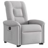 vidaXL Fauteuil inclinable électrique gris nuage tissu