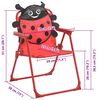 vidaXL Jeu de bistro avec parasol pour enfants 3 pcs Rouge