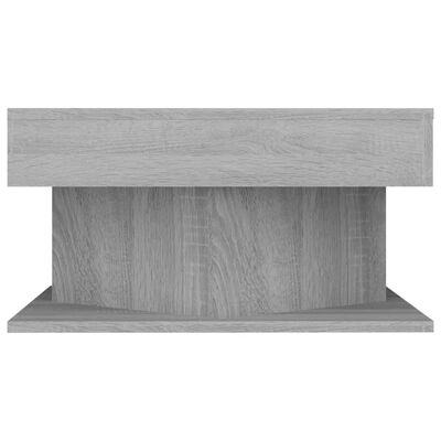 vidaXL Table basse Sonoma gris 57x57x30 cm Bois d'ingénierie