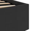 vidaXL Cadre de lit &agrave; rangement hydraulique sans matelas avec LED noir