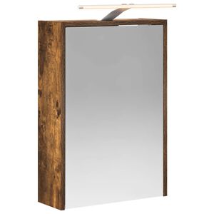 vidaXL Armoire Miroir de Salle de Bain Ch&ecirc;ne fum&eacute; 43 x 16 x 62.5 cm