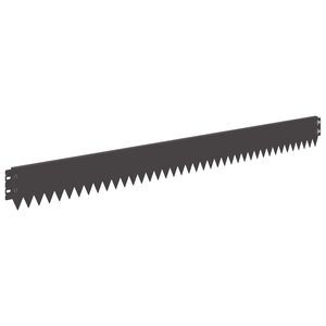 vidaXL Bordure de Pelouse 10 pc 103 x 10 cm Acier Noir