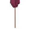 vidaXL Parasol d'ext&eacute;rieur avec m&acirc;t en bois 270 cm rouge bordeaux