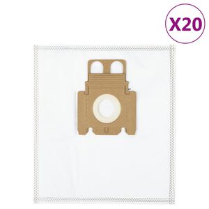 vidaXL Sacs d&rsquo;aspirateur pour Miele K 20 pcs