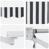 vidaXL Auvent r&eacute;tractable anthracite et blanc 4,5x3 m tissu/aluminium