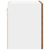 vidaXL Armoire suspendue avec porte 2 pcs Bois ancien 40 x 31 x 40 cm