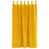 vidaXL Rideaux occultants 2 pcs Jaune moutarde 140 x 175 cm Velours