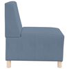 vidaXL Unit&eacute; de Sofa Modulaire Sans Accoudoirs 2 pcs Bleu